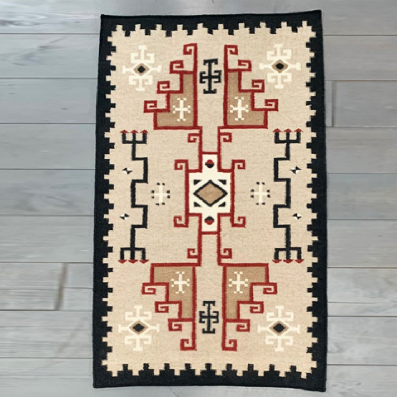 tapis en laine style navajo