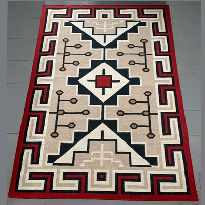 Tapis De Selle Showman Haute Laine - Design Navajo, 36x34 Cm - NEUF