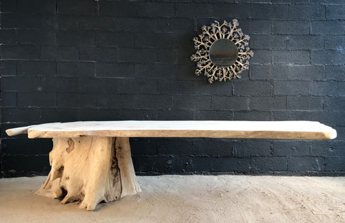 Table en bois flotté